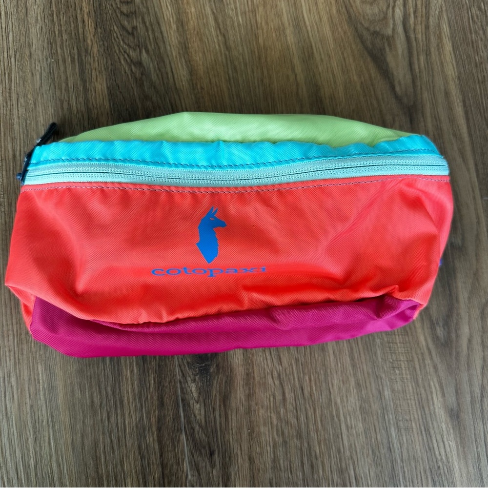 Cotopaxi Bataan 3L Fanny Pack Del Día Colorblock Waist Bag Adjustable Green NWOT